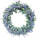 Growment Front Door Wreath Artificial Lavender Car Wreath Battery Operated Short Wreath Hanger Small Christmas Wreaths for Cabinets History Wreaths for Front Door Sunflower Wreaths for Front Door
