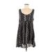 Ecote Casual Dress - A-Line Scoop Neck Sleeveless: Black Dresses - Women's Size Medium