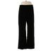 DKNY Casual Pants - High Rise Flared Leg Lounge: Black Bottoms - Women's Size Large