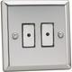 Varilight 2-Gang V-Pro Eclique2 Touch Control Slave Dimmer Polished Chrome - JCES002