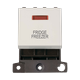 Click Scolmore MiniGrid 20A Double-Pole Ingot & Neon Fridge Freezer Switch White - MD023PW-FF