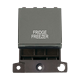Click Scolmore MiniGrid 20A Double-Pole Ingot Fridge Freezer Switch Black Nickel - MD022BN-FF