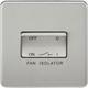 Knightsbridge Screwless 10AX 3 Pole Fan Isolator Switch - Brushed Chrome - SF1100BC