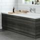 Modern Bathroom 1700mm Front Side Bath Panel 16mm mfc Charcoal Grey Easy Cut