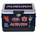 Silver Auburn Tigers 36-Can Medley Metal Cooler