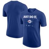 Men's Nike Royal Philadelphia 76ers Just Do It T-Shirt