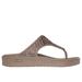 Skechers Women's Foamies: Arch Fit Cali Breeze - Shine On Sandals | Size 7.0 | Taupe | Synthetic