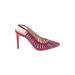 Jessica Simpson Heels: Pumps Stilleto Boho Chic Red Print Shoes - Women's Size 8 - Pointed Toe