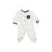 Little Me Long Sleeve Outfit: Ivory Jacquard Bottoms - Size 3 Month