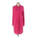 Calvin Klein Casual Dress - Shirtdress: Pink Dresses - Women's Size 8