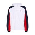 Tommy Jeans Windbreaker "Chicago" Herren white multi, Gr. XL, Nylon, mit Kapuze