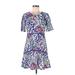 Juicy Couture Casual Dress - DropWaist: Blue Print Dresses - Women's Size 6