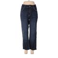 Riders by Lee Jeans - Low Rise Straight Leg Boyfriend: Blue Bottoms - Women's Size Medium - Dark Wash