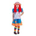 Dress Up America Girls Kids Rainbow Rag Doll Costume - Beautiful Dress Up Set for Role Play
