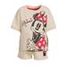 Disney Matching Sets | Minnie Mouse Toddler Girls Tee And Shorts Set, 2-Piece | Color: Tan | Size: Various