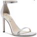 Jessica Simpson Shoes | Jessica Simpson Women's Bridal Ostey Ankle-Strap Dress Sandals Size 7.5 | Color: Silver/White | Size: 6