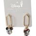 Disney Jewelry | Disney Parks Mickey And Minnie Mouse Dangle Charm Earrings New | Color: Gold | Size: Os