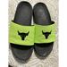 Under Armour Shoes | Men’s The Rock Under Armour Slides Michelin Neon Yellow Shoes Size 13 | Color: Tan/Yellow | Size: 13