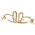 Louis Vuitton Jewelry | Louis Vuitton Bookle Doreille Heart Foreign Love Pm Earrings M00463 | Color: Gold | Size: Os