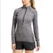 Athleta Tops | Athleta Running Wild 1/2 Zip Athletic Pullover Black Heather Size S | Color: Black | Size: S