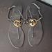 Gucci Shoes | Authentic Gucci Ellesmere Thong Flat Sandal | Color: Black/Gold | Size: 38.5eu