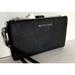 Michael Kors Bags | New Michael Kors Jet Set Travel Double Zip Wristlet Leather Wallet Black Silver | Color: Black/Silver | Size: Os