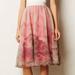 Anthropologie Skirts | Anthropologie Moulinette Soeurs Snowrose Tulle Skirt 2 | Color: Pink/Red | Size: 2