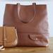 J. Crew Bags | J Crew All-Day Tote Roasted Chestnut Brown Cognac Leather Purse | Color: Brown/Tan | Size: Os