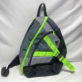 Adidas Bags | Adidas Rydell Sling Crossbody Backpack Black Gray Green 20x14x8 | Color: Gray/Green | Size: Os