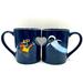 Disney Dining | Disney Parks Pixar Set Of 2 Walle & Eve Blue Coffee Mugs Heart Robot Love 12 Oz | Color: Blue/Yellow | Size: 12 Oz