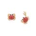 Kate Spade Jewelry | Kate Spade Shore Thing Pav Asymmetrical Crab Earrings | Color: Gold/Red | Size: Os