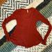 Free People Tops | Free People Intimately Long Sleeve Scoop Neck Top In Rust | Color: Brown/Red | Size: Xs