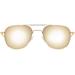 AO Original Pilot Sunglasses Gold Frame 52 mm SunFlash Gold Mirror SkyMaster Glass Lenses Bayonet Temple Polarized 738921564515