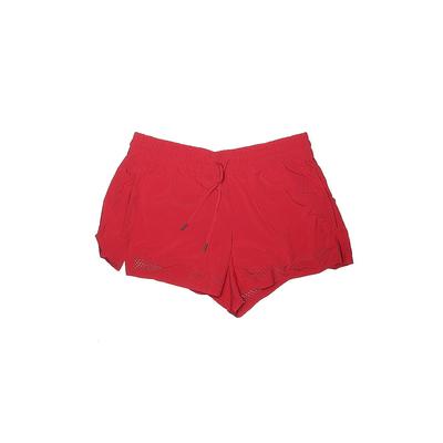 Athleta Athletic Shorts: Red Solid Activewear - Women's Size 10