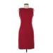 Tory Burch Casual Dress - Sheath: Burgundy Solid Dresses - Women's Size 4