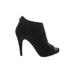 Fergalicious Heels: Black Solid Shoes - Women's Size 6 - Peep Toe