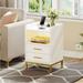 Mercer41 Arriyanah 2 - Drawer Nightstand in White Wood in Brown | 28 H x 18 W x 17 D in | Wayfair ADA498C78B8943DAAC7A857FCBECF21C