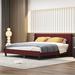 Ebern Designs Darrey Bed Wood in Orange | 39 H x 81 W x 81 D in | Wayfair E7ACE528D5ED4D64ACB43DDBC67E8D56