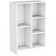 Latitude Run® Wooden 3-Tier Floor Standing Display Cabinet Organizer w/ Base Wood in White | 35.4 H x 19.7 W x 9.4 D in | Wayfair