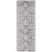 Corben Global Trellis & Lattice, Silver/Gray/Blue, 3' x 8' Runner - Feizy LAIR39GIBLUGRYI38