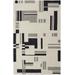 Ardon Industrial Abstract, Ivory/Taupe, 5' x 8' Area Rug - Feizy MGRR8903IVYBLKE10