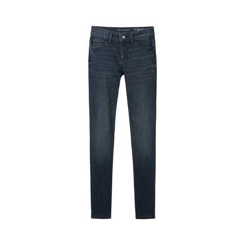 TOM TAILOR Damen Alexa Slim Jeans, blau, Uni, Gr. 28/32