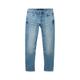 TOM TAILOR Herren Regular Tapered Jeans mit recycelter Baumwolle, blau, Uni, Gr. 36/32