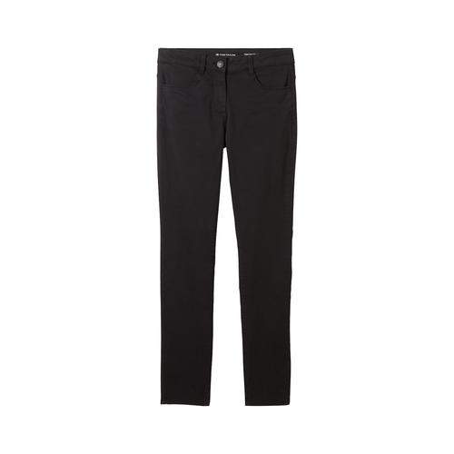 TOM TAILOR Damen Alexa Slim Jeans, schwarz, Uni, Gr. 34/30