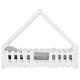 Lit cabane 90x190 sommier inclus - Blanc