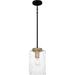 Quoizel Carly 8 Inch 1 Light Mini Pendant - CAY1508MBK