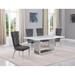 Best Quality Furniture D310/1-SC330-7 Dining Set with 68" White Marble Top