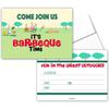 Stonehouse Collection BBQ Party Invitations - 25 Funny BBQ Invites with Envelopes - Barbeque Invites - Kids & Adults (BBQ Time)