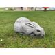 Outdoor rabbit figurine Concrete hare statue Stone bunny sculpture Cement garden decor Pet ornament Animal decoration Rabbit lover gift