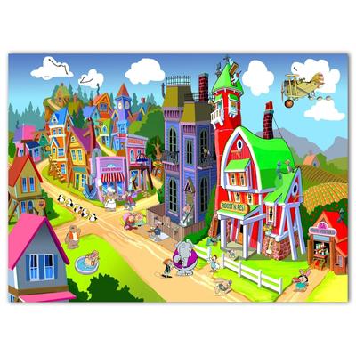 Stonehouse Collection 500 Piece Jigsaw Puzzle for Kids and Adults - Gift Idea - Critterville Puzzle
